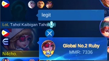 TOP 2 GLOBAL RUBY SOLO RANKED | JUNGLE RUBY ROTATION | RUBY BEST BUILD 2023 BY N4CHO 🔥