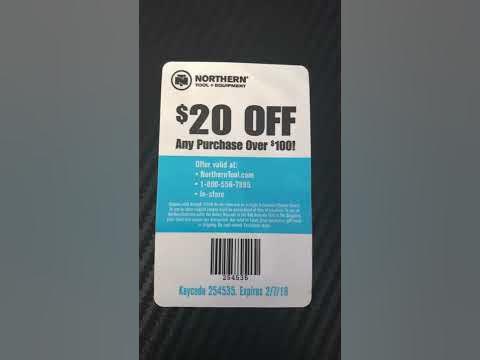 Northern tools 20.00 off 100.00 coupon code - YouTube