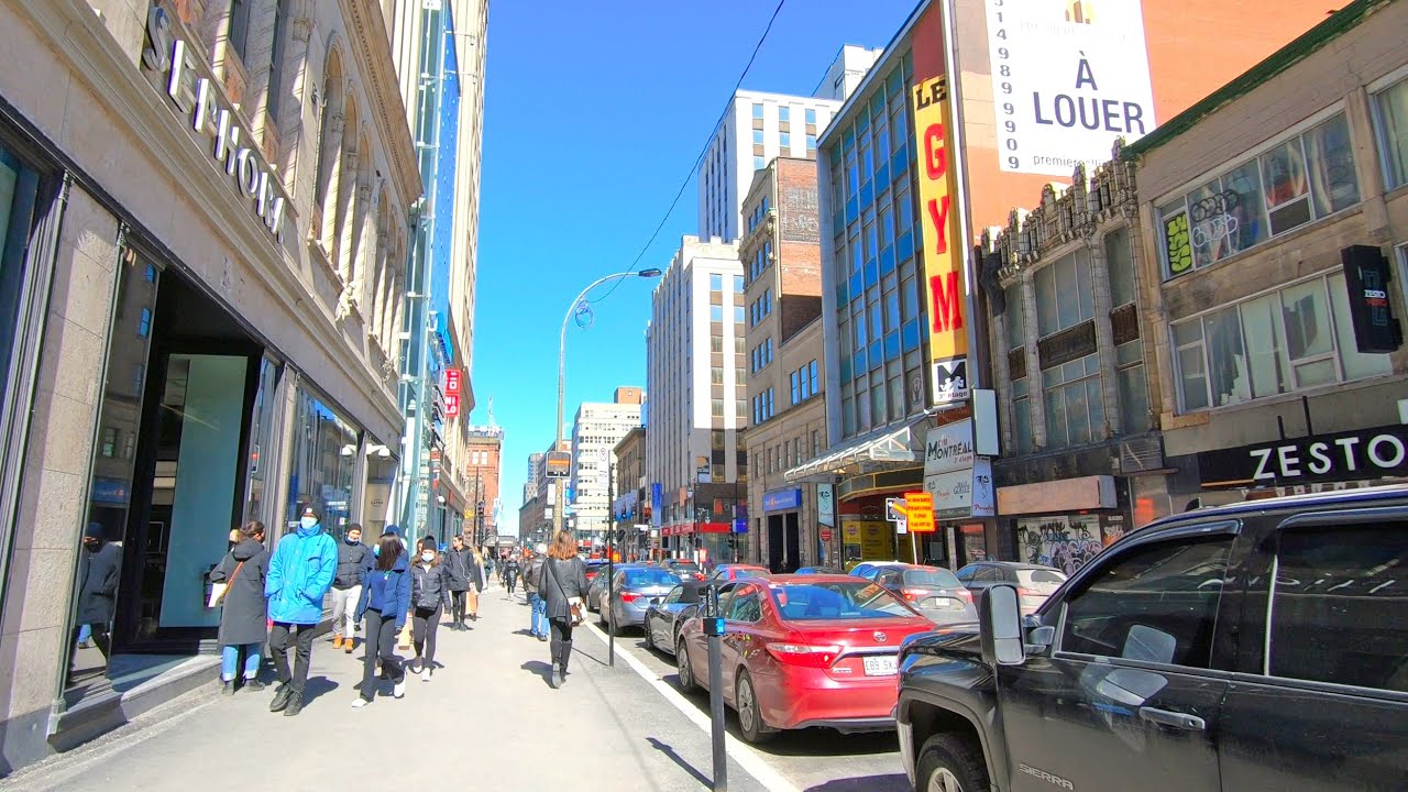 Montreal's Main Street - Walking in Downtown Montreal on Sainte ...