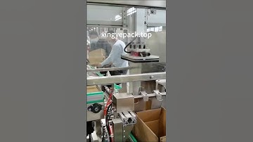 Bottle-in-box Case packer Machine @xingyepack#packaging #case #casepacker #cartonerector #packaging
