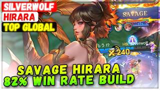 Savage Hirara 82% Win Rate Build [ Top Global Hirara ] Silverwolf - Mobile Legends Emblem And Build