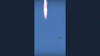 R77 in Tracking F84 cold war Jet close Camera  on Missile
