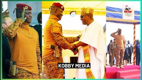 President Ibrahim Traore Gvn Wearing To Greet Mahama Farouk Al Wahab Goes Deep Into