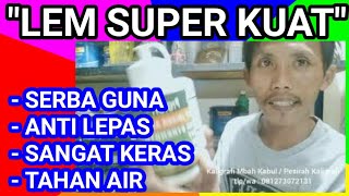 Tambal pipa pvc dengan lem besi