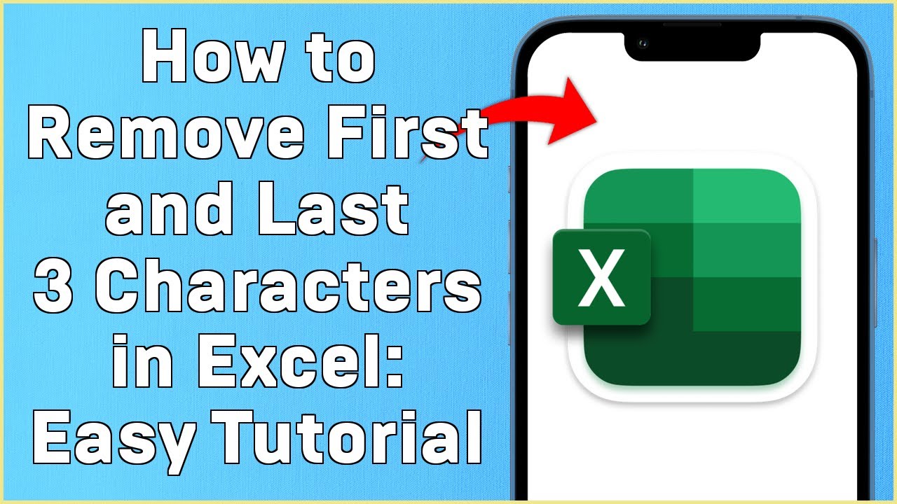 How to Remove First and Last 3 Characters in Excel  Easy Tutorial