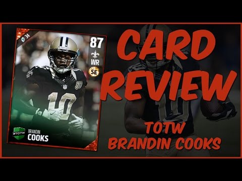 MUT 17 Card Review | TOTW Brandin Cooks Gameplay + Card Review