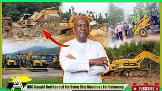 Angry Ghanaians Chase Prz Mahama As NDC Chairman Caught Red Handed Using Drip Machines For Galamsey