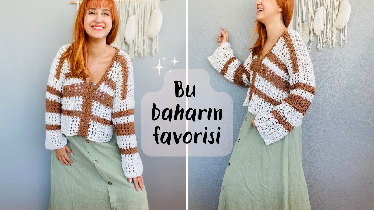 EN KOLAY TIĞ İŞİ BAHARLIK BLUZ ✨HERKES YAPABİLİR 💫 HER RENGİNİ ÖRMEK İSTEYECEKSİNİZ #crochet #tığişi