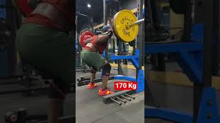 170 Kg PR in Squats