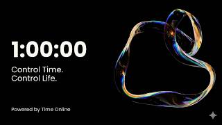 1 Hour Study Timer — Silent Minimalist Clock for Deep Focus