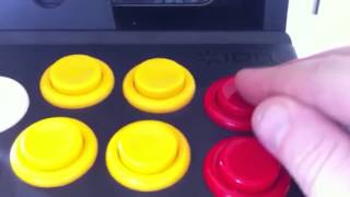 ICade with leaf switch arcade buttons