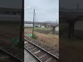 しなの鉄道　長野電鉄河東線跡を並走