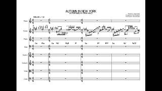 Diana Krall - Autumn In New York (score transcription) #transcription #dianakrall