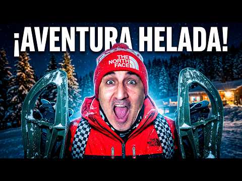 AT -8ºC BELOW ZERO! ❄️ Nighttime Snowshoeing Excursion (Family Adventure)
