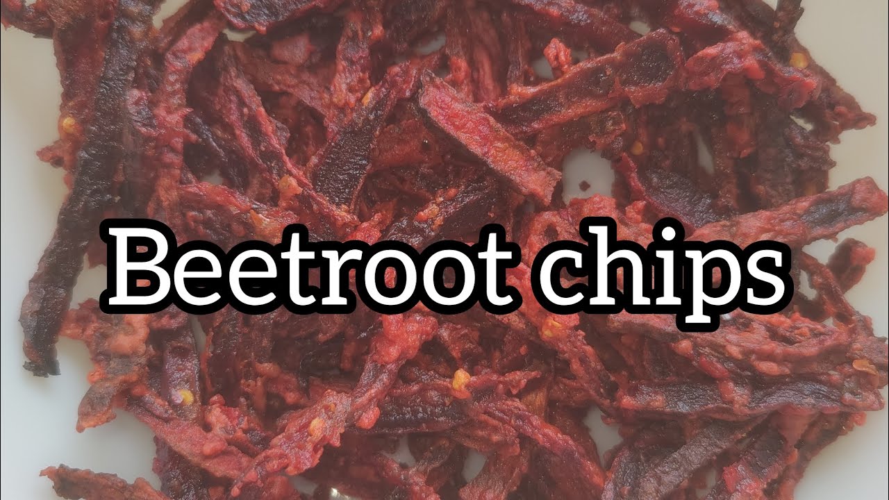 beetroot chips... crispy and easy snack...