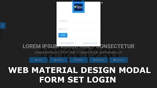 WEB MATERIAL DESIGN LOGIN FORM