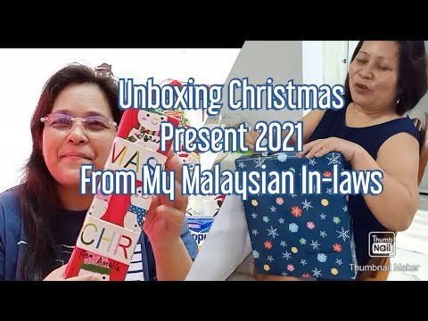 Unboxing Christmas Present 🎁 from My Malaysian  In-laws // Thankful .