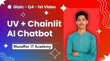 🔥 Install UV Python & Create AI Chatbot with Chainlit | Urdu Tutorial