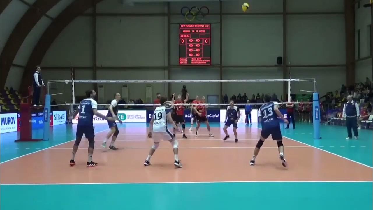 Reception volleyball. CEV Challange Cup 20222023. Murov Kitro