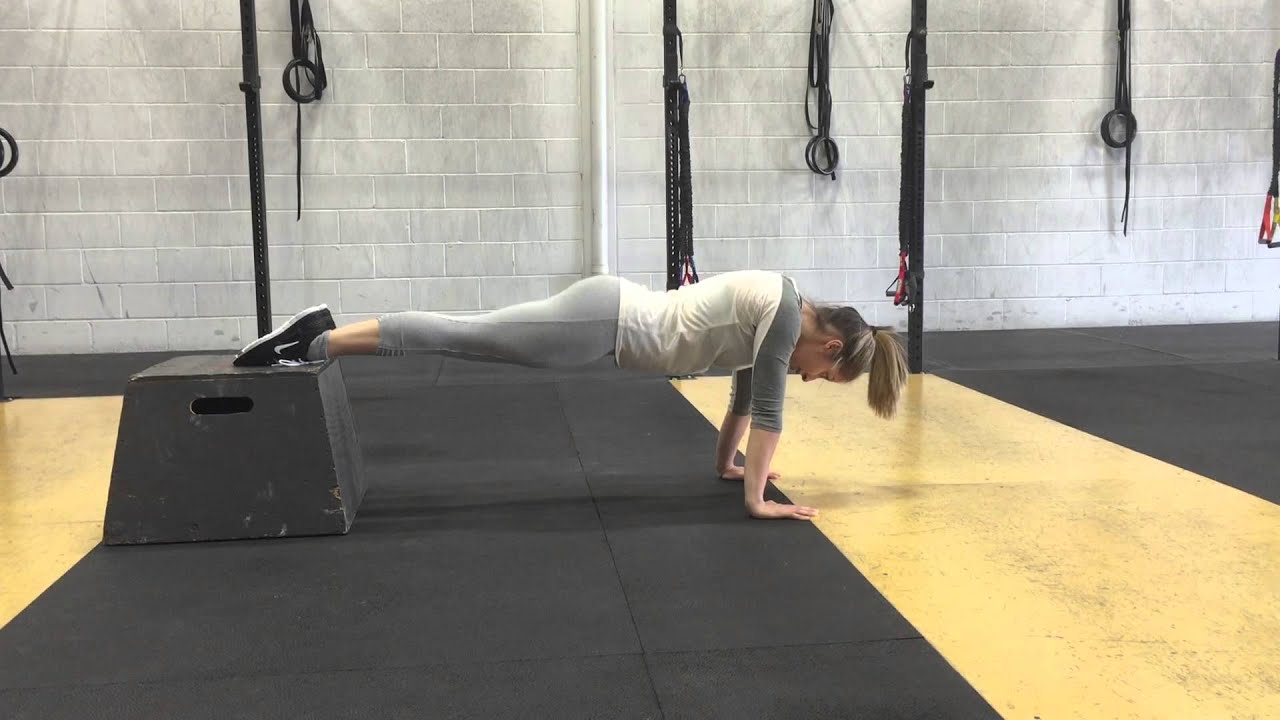 Scapula Pushups (feet elevated) YouTube