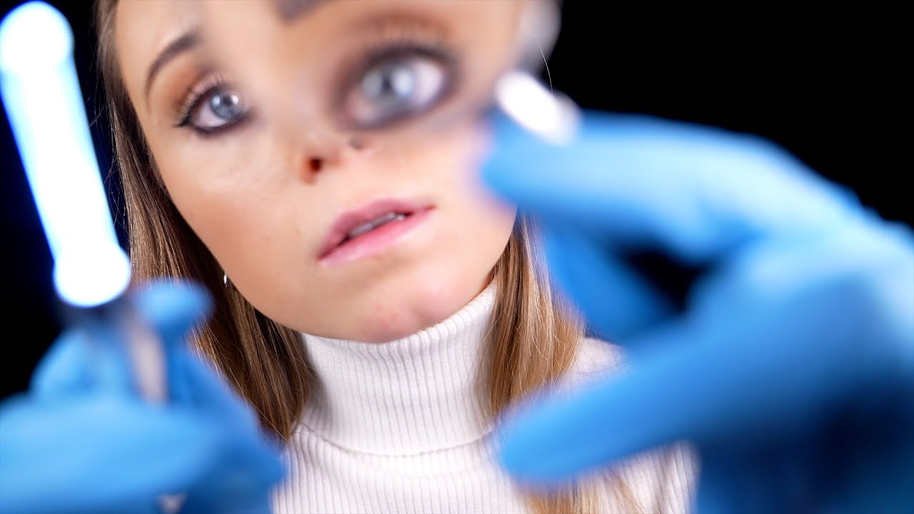 ASMR | GENTLE dermatologist inspects your FACE
