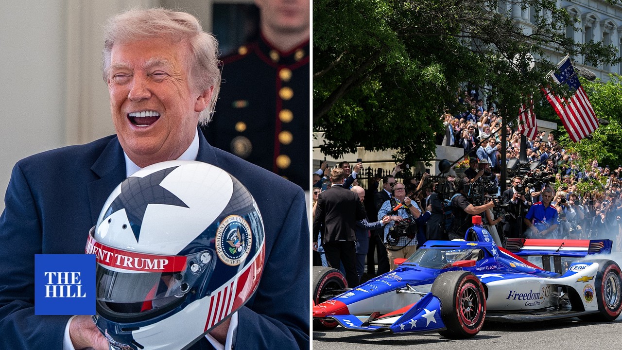 Trump hosts Freedom 250 Grand Prix showcase in preparation for first auto race on the National Mall