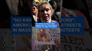 'No kings, no dictators': Americans fill the streets in mass 'No King' protests