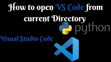 Hoe open je vs code vanuit de huidige directory #coderen #pythonleren #programmeren #vscode