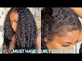 THIS is THE ONLY CURLY WIG YOU NEED THIS SUMMER! 🔥NEW CURLY WIG w/ CURLY EDGES! MUST BUY omgherhair