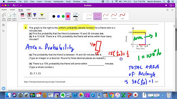 Math 219 7.1.13 Uniform Probability Distribution