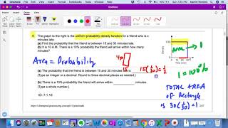 Math 219 7.1.13 Uniform Probability Distribution
