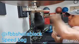 Sheila Bleck Ifbb Pro Bodybuilder Physique Athlete On Speed Bag