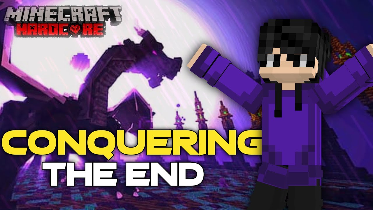Conquering the END in Minecraft BEDROCK HARDCORE Day 5 - YouTube