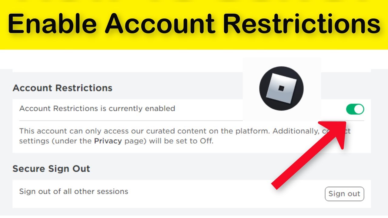 How To Enable Disable Roblox Account Restrictions Windows 10 8 7 Youtube - roblox account restrictions settings