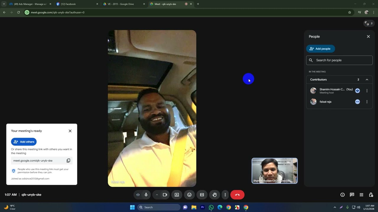 Second Times  meeting with a client who Travel Business in Dubai