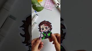 Demons Slayer Tanjiro sticker✨#artshorts#diy #easydiy#artandcraft#animeart#demonslayer#tanjiro#viral