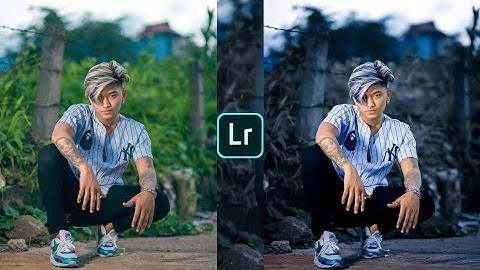 Lightroom new dark blue effect photo editing tutorial | lightroom background colour change preset