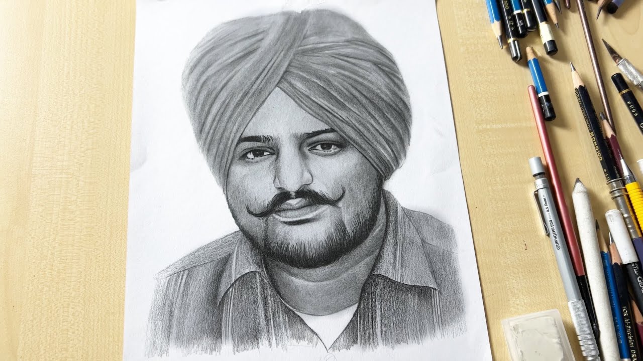 How to draw Sidhu moose |sidhu moose wala sketch - video Dailymotion