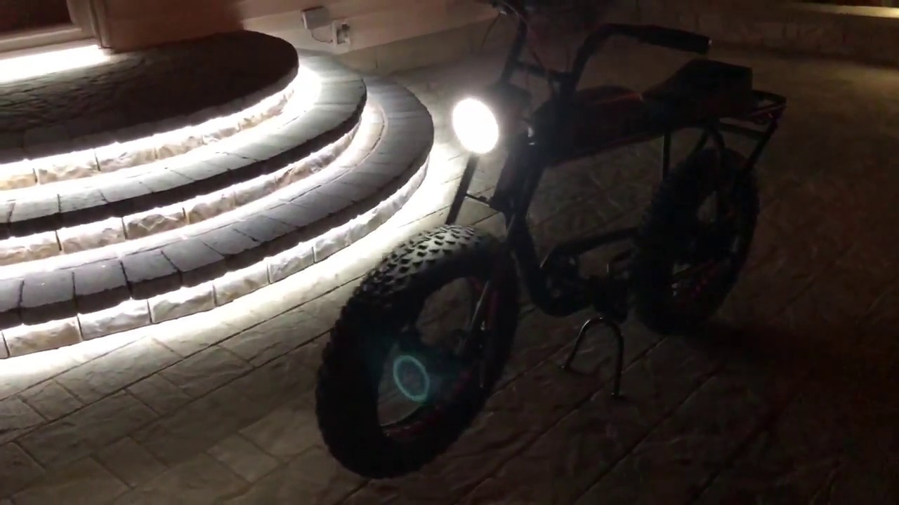 Super73 Scout Rose Ave Edition Bike Night Time Walk Around View