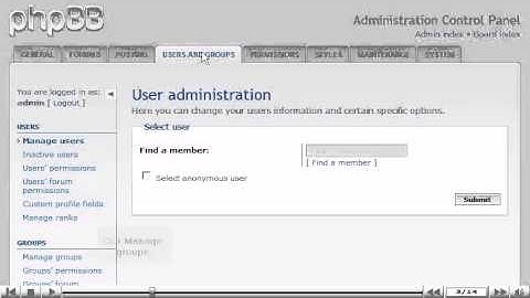 How to manage groups in phpBB - phpBB Tutorials