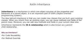 Kotlin Beginner | Kotlin | Training | Learn Kotlin By Making App | Kotlin Inheritance Theory