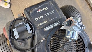 Brigg 12 HP Flathead Carburetor and Coil Replacement How To