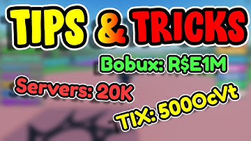 ALL TIPS & TRICKS TO IMPROVE IN Button Bobux Simulator! | Roblox