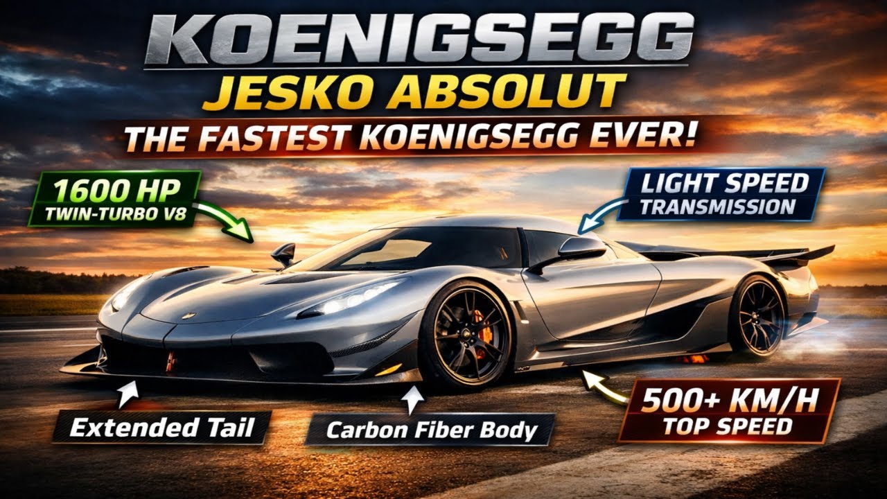Koenigsegg Jesko Absolut – The Fastest Car Koenigsegg Has Ever Built