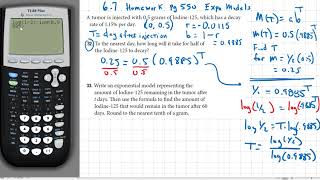 6_7 Exponential Models Homework Review Part2