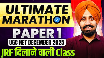 One Shot Marathon II Paper 1 By Talvir Singh II UGC NET  DECEMBER 2025
