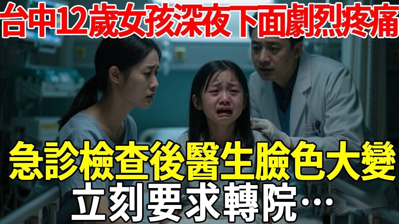台中12歲女孩深夜下面劇烈疼痛，急診檢查後醫生臉色大變，立刻要求轉院…#蝴蝶飛飛 #民間故事 #奇聞趣事 #古代小說#懸疑#老年情感