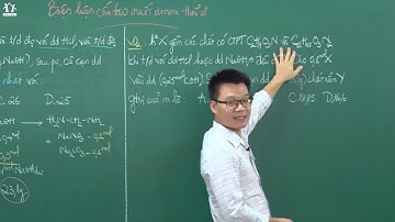 PEN-M 2022 - Môn Hóa học - Thầy Vũ Khắc Ngọc - Biện luận cấu tạo muối amoni hữu cơ (P1)