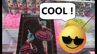 Won a Hatsune Miku Figurine from the Claw Machine at Round1