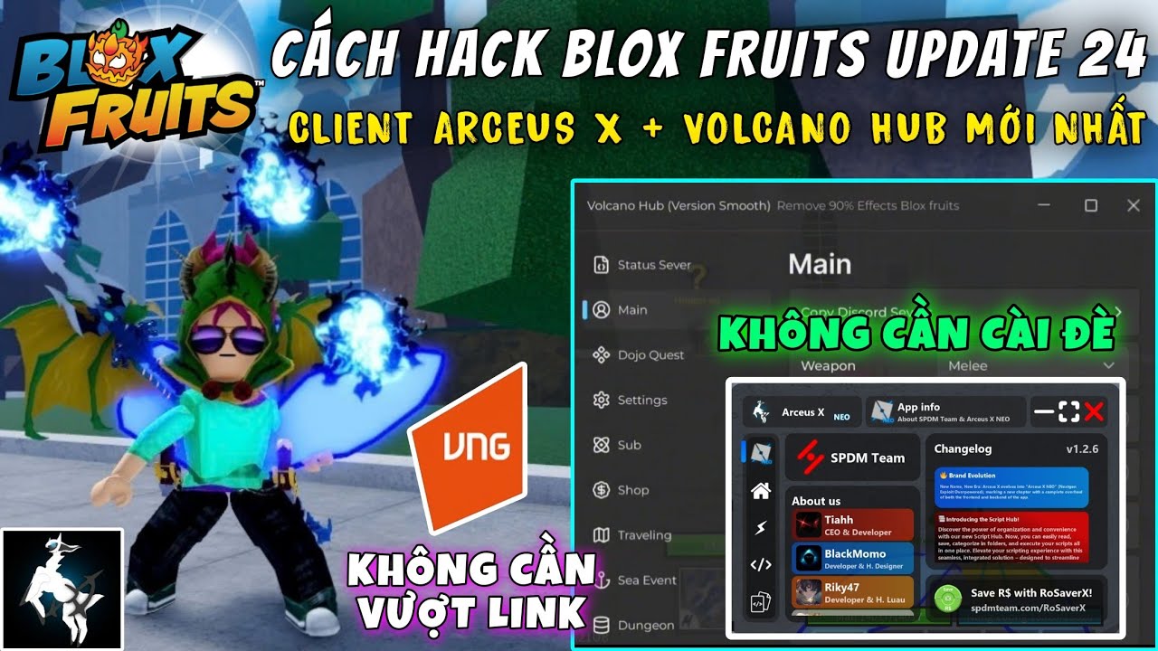 bk8 cambodia Hack Blox Fruit Update 24 - Update Client Arceus X V2.655.1095 Quốc Tế + VNG, Volcano Hub No Key